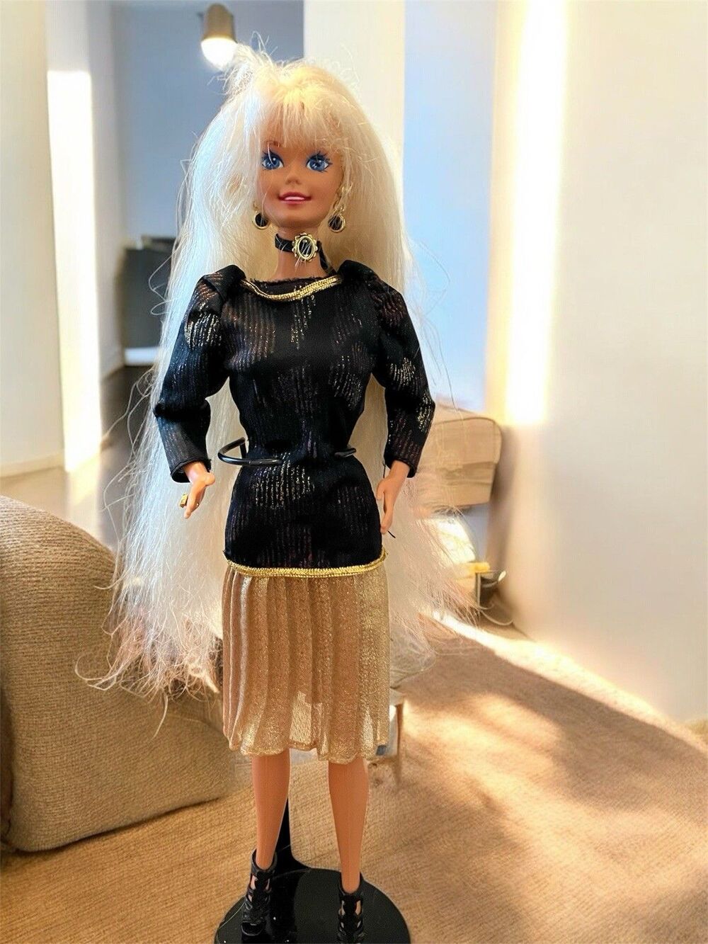 Cut & Style Barbie Blonde Original Jewelry Long Hair Redressed vintage 90s